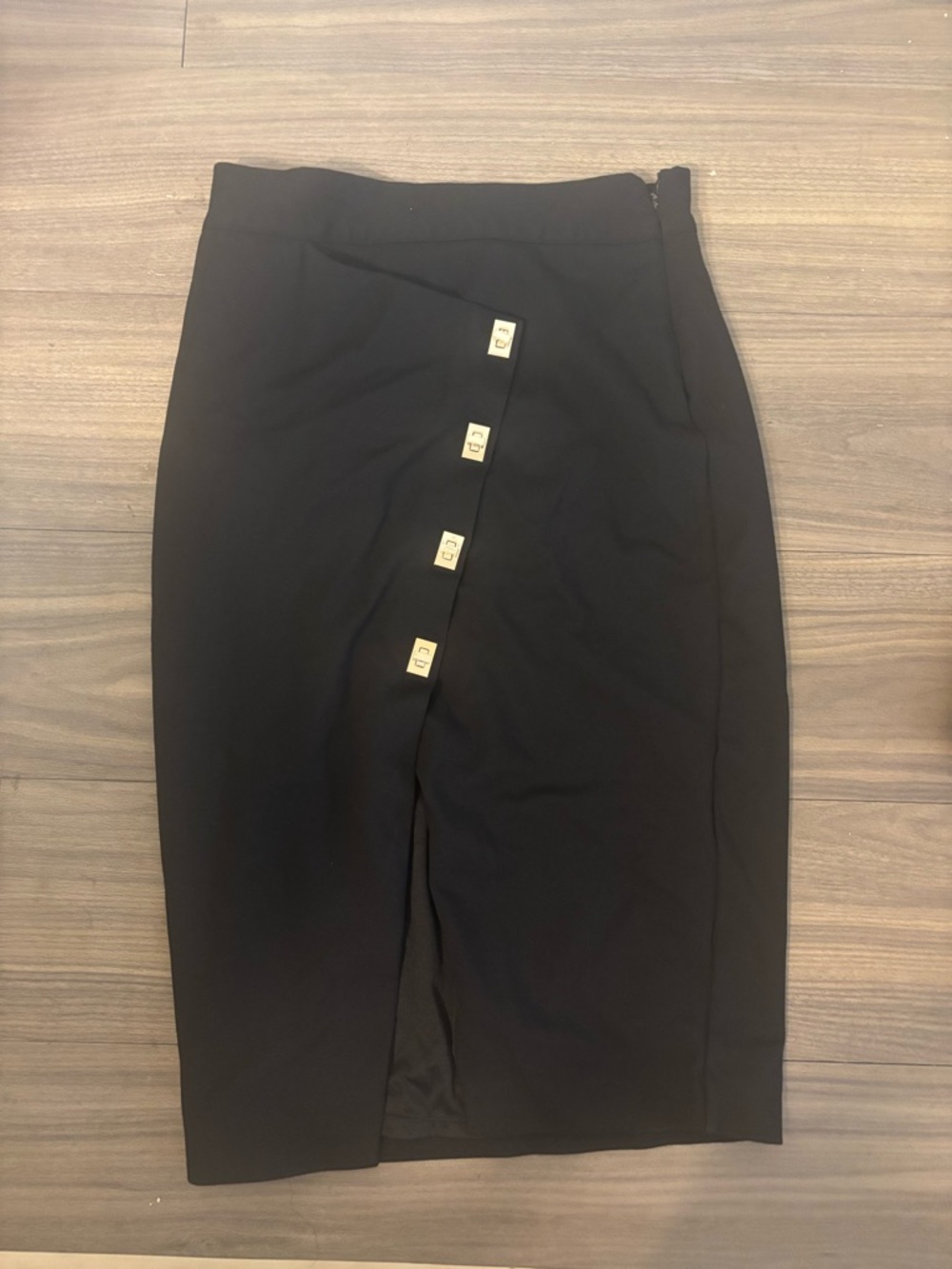 WHBM Asymmetrical Faux-Wrap Pencil Skirt - Picture 7 of 9